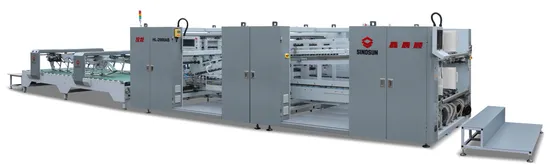 Upper and Lower Two Pieces Corrugated Cartons Intelligent Folder Gluer